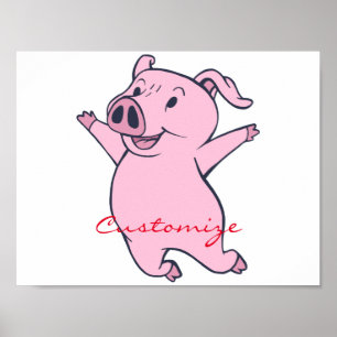 Happy Pink Jumping Thunder_Cove Poster