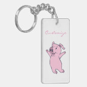 Happy Pink Jumping Thunder_Cove Sleutelhanger (Voorkant Links)