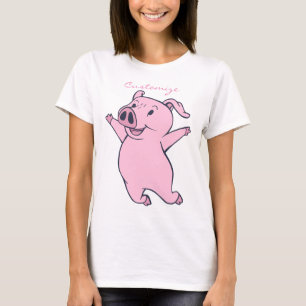 Happy Pink Jumping Thunder_Cove T-Shirt
