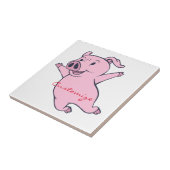 Happy Pink Jumping Thunder_Cove Tegeltje (Zijkant)