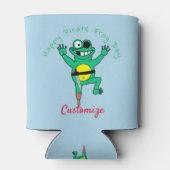 Happy Pirate Frog Day Thunder_Cove Blikjeskoeler (Achterkant)