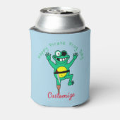 Happy Pirate Frog Day Thunder_Cove Blikjeskoeler (Blikje Achterkant)