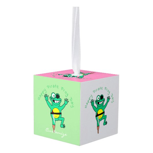 Happy Pirate Frog Day Thunder_Cove Decoratie (Achter hoekig)