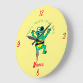 Happy Pirate Frog Day Thunder_Cove Grote Klok (Hoek)