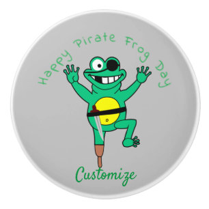 Happy Pirate Frog Day Thunder_Cove Keramische Knop