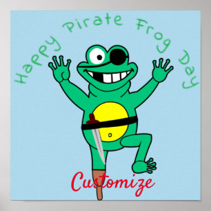 Happy Pirate Frog Day Thunder_Cove Poster