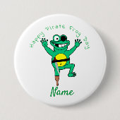 Happy Pirate Frog Day Thunder_Cove Ronde Button 7,6 Cm (Voorkant)
