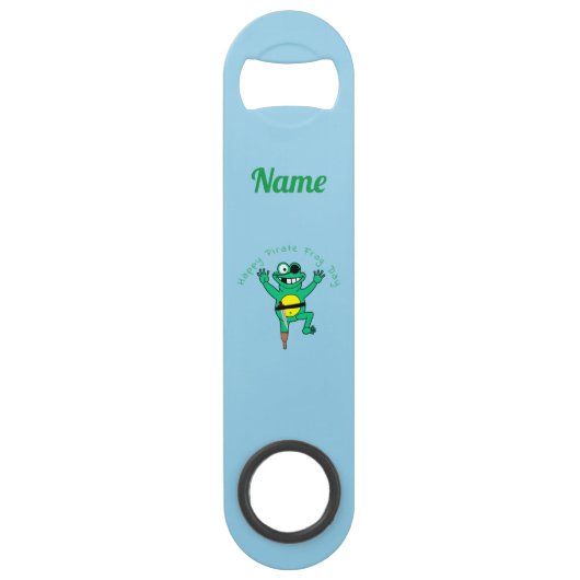 Happy Pirate Frog Day Thunder_Cove Speed Flessenopener (Voorkant)