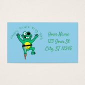 Happy Pirate Frog Day Thunder_Cove Visitekaartje (Voorkant)