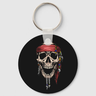 Happy Pirate Skull Ghost Royal Sleutelhanger