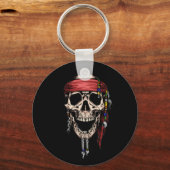 Happy Pirate Skull Ghost Royal Sleutelhanger (Voorkant)
