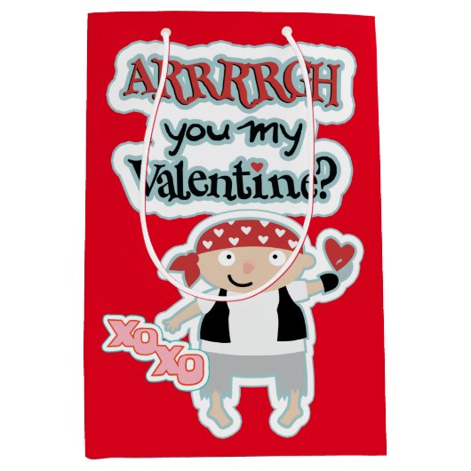 Happy Pirate Valentijn Medium Cadeauzakje (Voorkant)