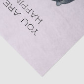 Happy Pit Bull Dog Art Tissuepapier (Detail)