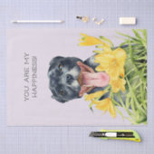 Happy Pit Bull Dog Art Tissuepapier (Craft)