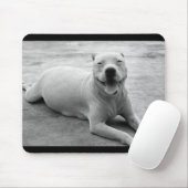 Happy pitbull mousepad muismat (Met muis)