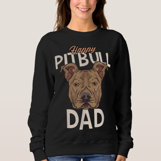 Happy Pitbull Pap Trui (Voorkant)