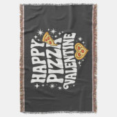 Happy Pizza Valentine Funny Pizza Love Design Deken (Voorkant Verticaal)