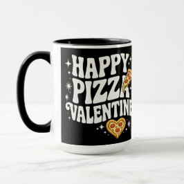 Happy Pizza Valentine Funny Pizza Love Design Mok