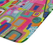 Happy Place 6 x 7 Deco glazen snijplank (Hoek)