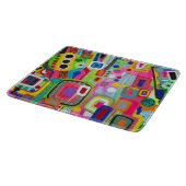 Happy Place 6 x 7 Deco glazen snijplank (Hoek)