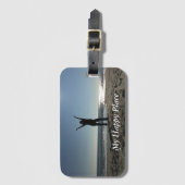 Happy Place Bagagelabel (Voorkant (verticaal))