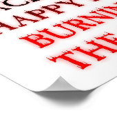 Happy Place Burning Funny Poster (Hoek)