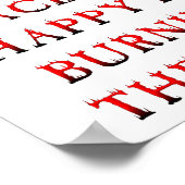 Happy Place Burning Funny Poster (Hoek)