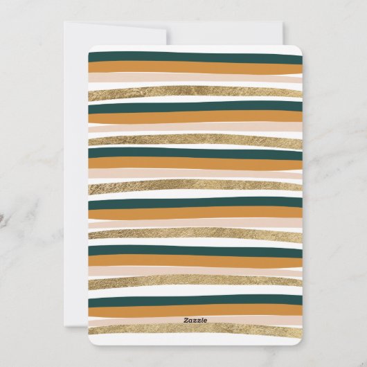 Happy Place Modern Snow Wereldbol - Kerstfoto Feestdagenkaart (Achterkant)