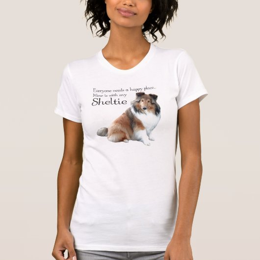 Happy Place Sheltie Shirt (Voorkant)