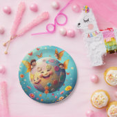 Happy Planet-Bord Papieren Bordje (Feest)