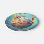 Happy Planet-Bord Papieren Bordje (Gekanteld)