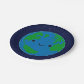 Happy Planet Earth Papieren Bordje (Gekanteld)