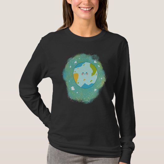 Happy Planet Happy Earth climate change T-shirt (Voorkant)