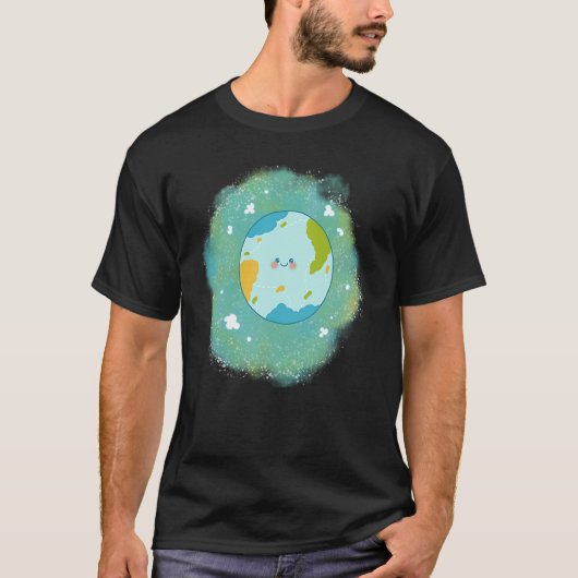 Happy Planet Happy Earth climate change T-shirt (Voorkant)