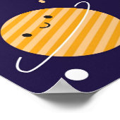 Happy Planet in Space Poster (Hoek)