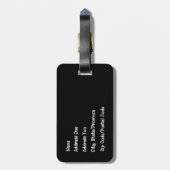 Happy Planets Bagagelabel (Achterkant verticaal)