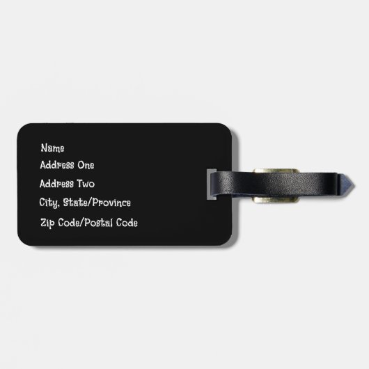 Happy Planets Bagagelabel (Achterkant horizontaal)