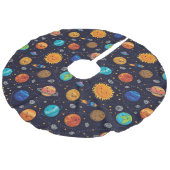 Happy Planets Boom Rok Imitatie Linnen Kerstboom Kleed (Gekanteld)