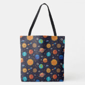 Happy Planets Canvas tas (Voorkant)