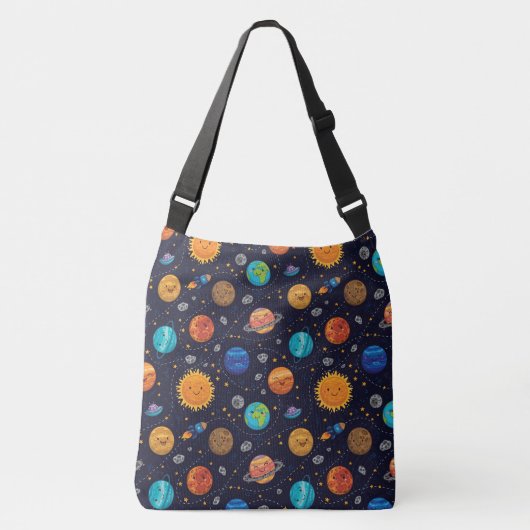 Happy Planets Cross-body tas (Voorkant)