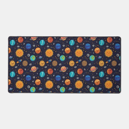 Happy Planets Desk Mat (Voorkant)