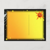 Happy Planets en Space Briefkaart (Achterkant)