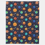 Happy Planets Fleece Blanket (Voorkant)