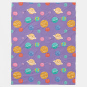 Happy Planets Fleece Blanket Deken (Voorkant)