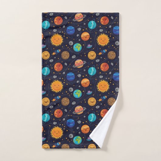 Happy Planets handdoekset Bad Handdoek (Handdoek)