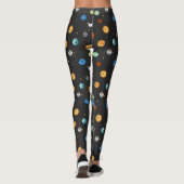 Happy Planets in de buitenruimte Leggings (Achterkant)