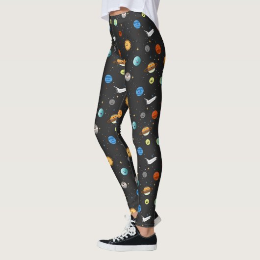 Happy Planets in de buitenruimte Leggings (Links)