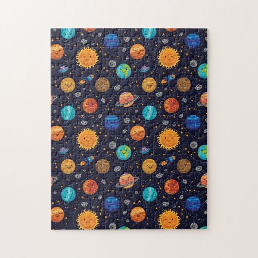 Happy Planets Jigsaw Puzzle Legpuzzel (Verticaal)