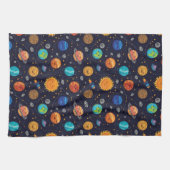 Happy Planets Keukenhanddoek (Horizontaal)