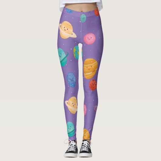 Happy Planets Leggings (Voorkant)